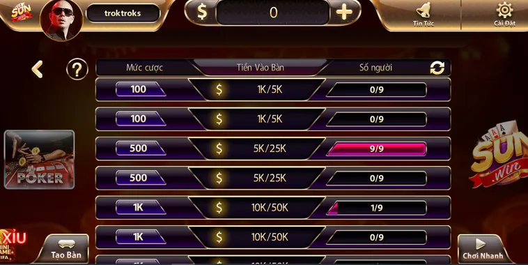 Minigame Mini Poker Tại SunWin Sân Chơi Thách Thức Bản Lĩnh Game Thủ Đỉnh Cao