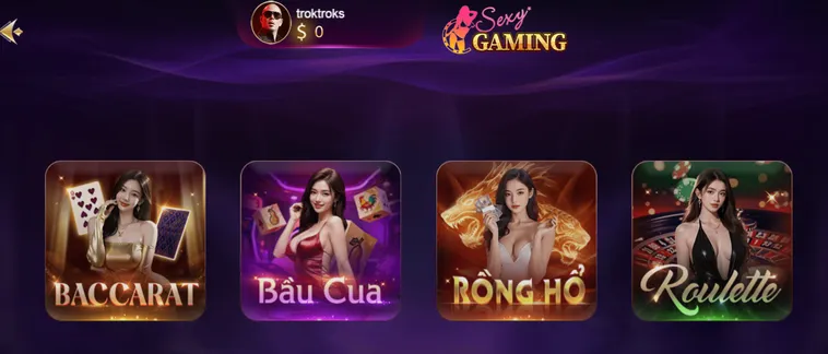 Trải Nghiệm Tuyệt Vời Tại Sảnh Sexy Gaming Livestream Tại SunWin Đẳng Cấp