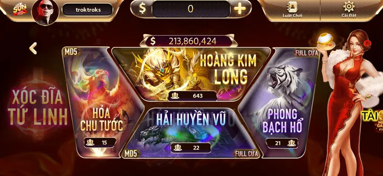 Chinh Phục Minigame Xóc Đĩa Tứ Linh Tại SunWin Đẳng Cấp Cho Các Cược Thủ